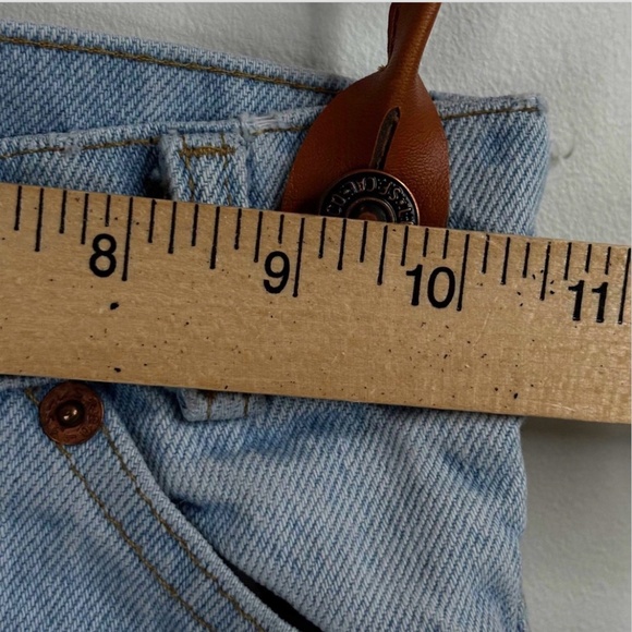 Vintage 80s Little Levis Suspender Jeans 5 Orange Tab Light Wash Retro Wedding - Picture 12 of 12